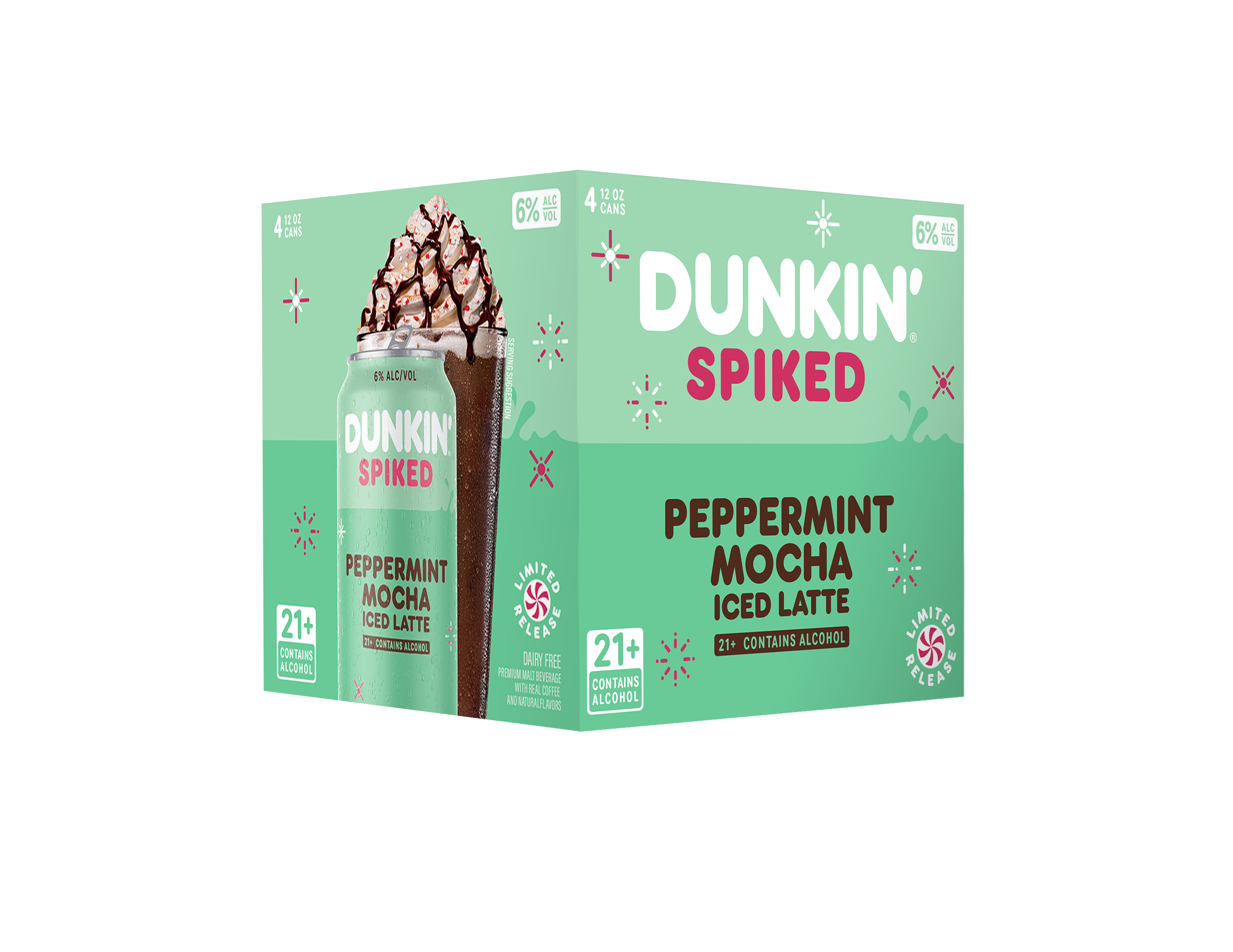 Feeling Festive? Unwrap the New Dunkin' Spiked Peppermint Mocha